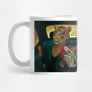 Tigers in taxi Mug